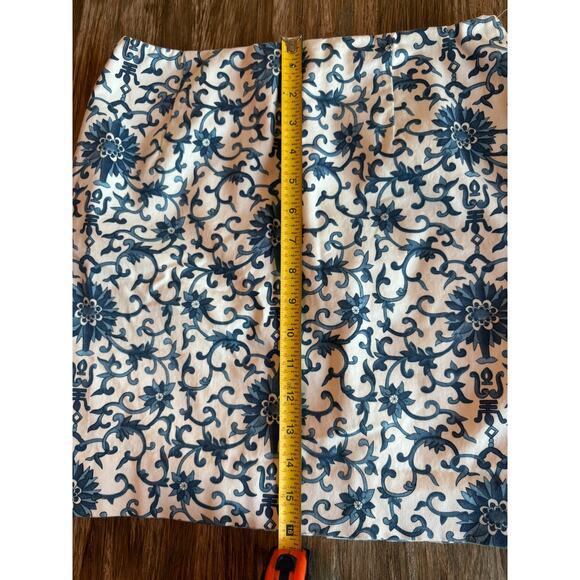 Lauren Ralph Lauren Blue & White Floral Skirt - Picture 5 of 5